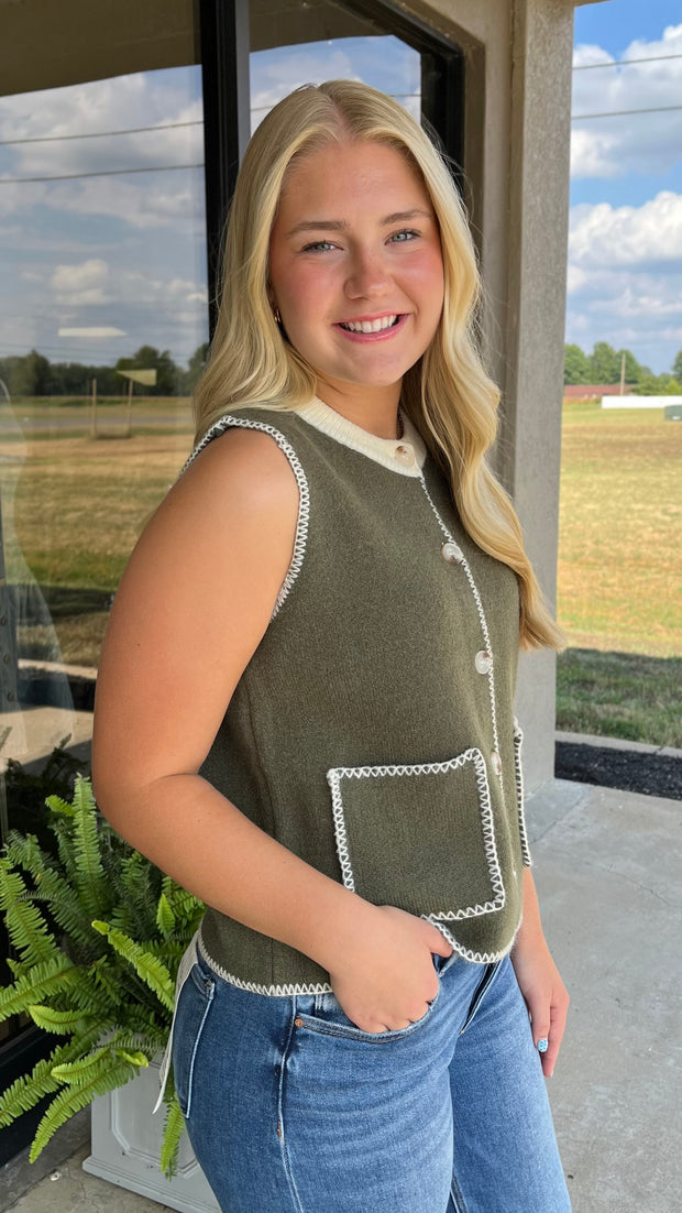 The Olive Charm Top