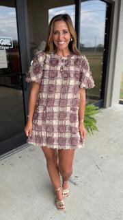Mocha Mousse Mini Dress