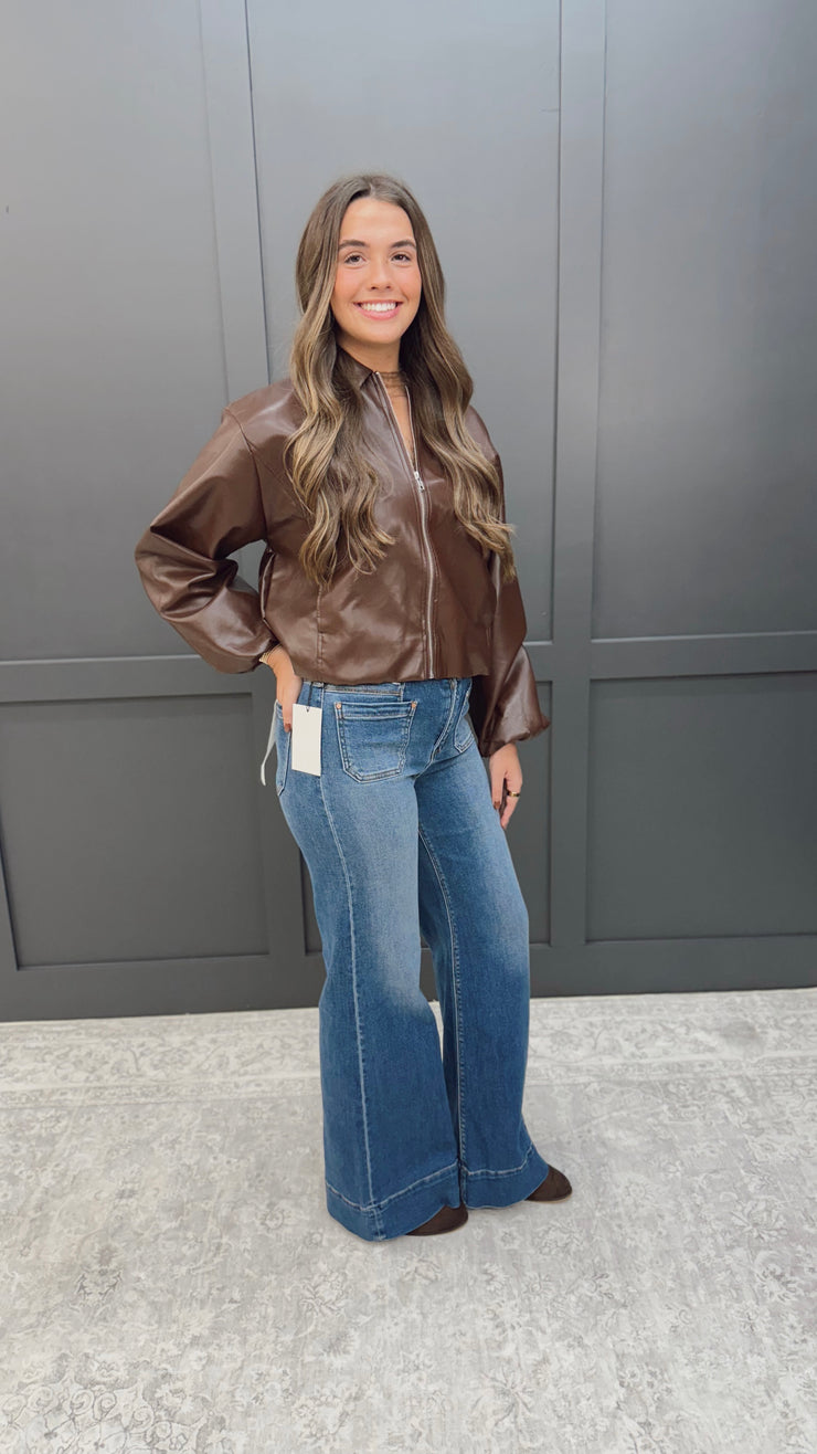 The Tate Leather Jacket