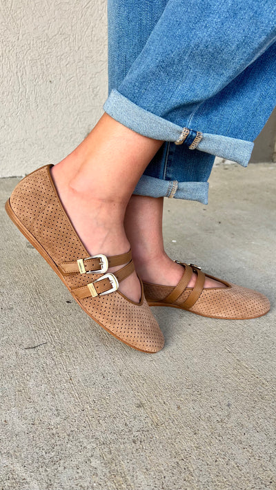 Dolce Vita Baylee Pecan Suede Flat