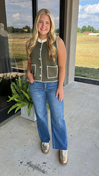 The Olive Charm Top