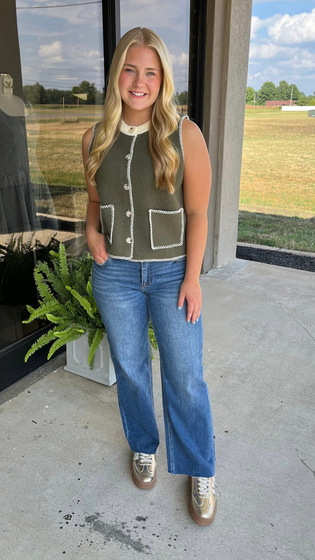 The Olive Charm Top