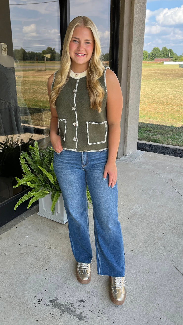 The Olive Charm Top