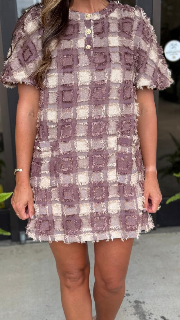 Mocha Mousse Mini Dress