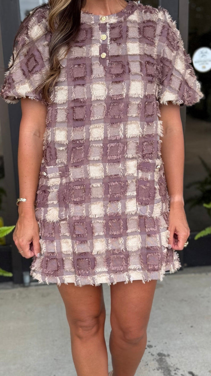 Mocha Mousse Mini Dress