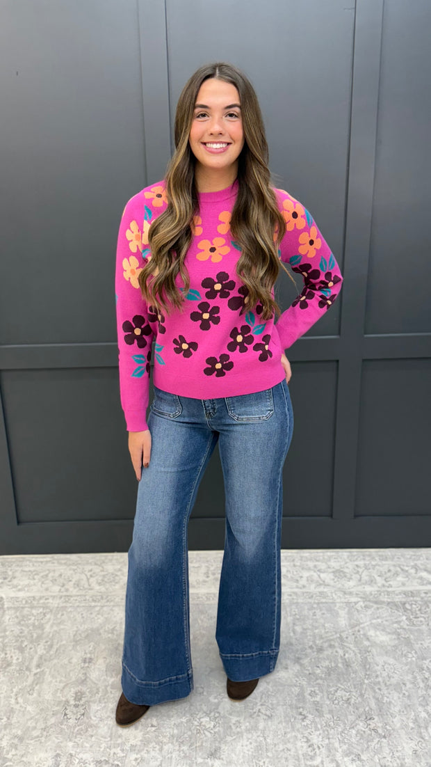 The Floral Frenzy Sweater