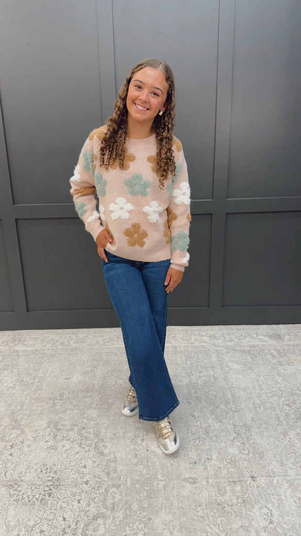 Pop of Petal Sweater