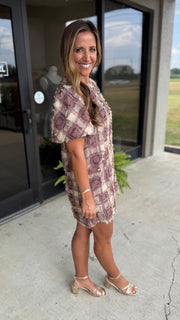 Mocha Mousse Mini Dress