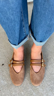 Dolce Vita Baylee Pecan Suede Flat