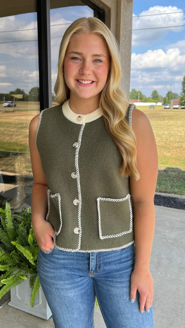 The Olive Charm Top