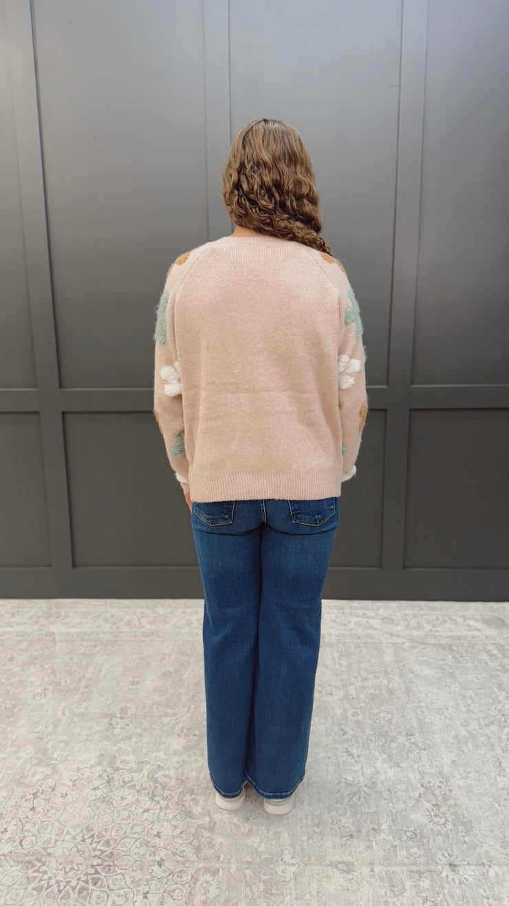 Pop of Petal Sweater