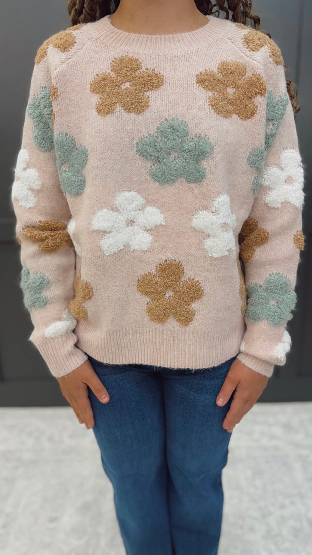 Pop of Petal Sweater