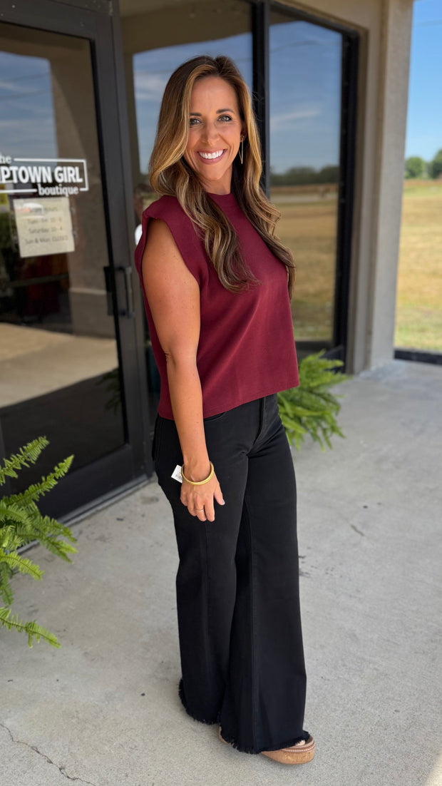 Burgundy Babe Top
