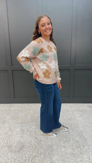 Pop of Petal Sweater