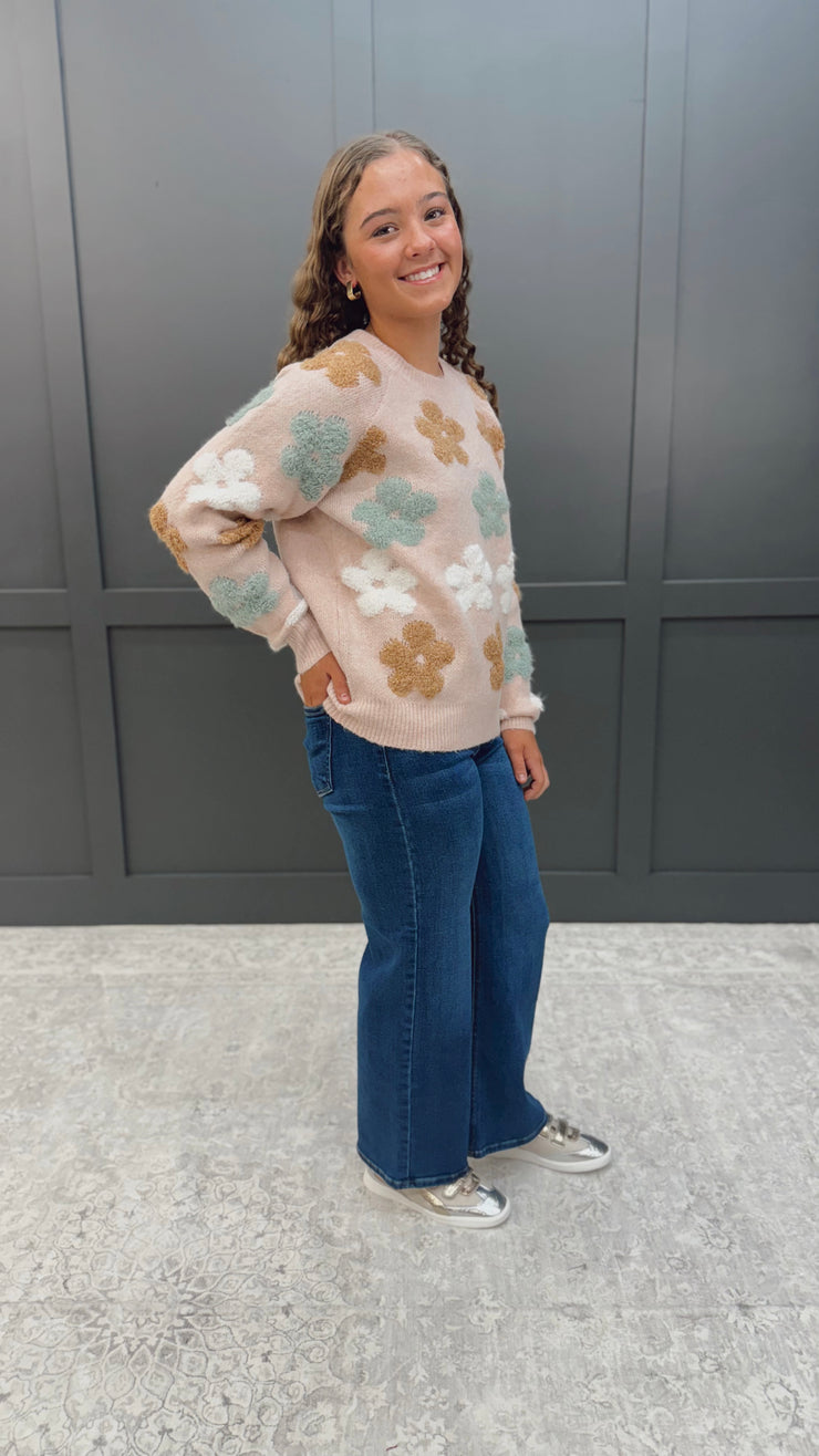 Pop of Petal Sweater
