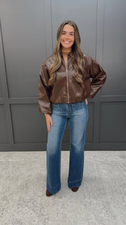 The Tate Leather Jacket