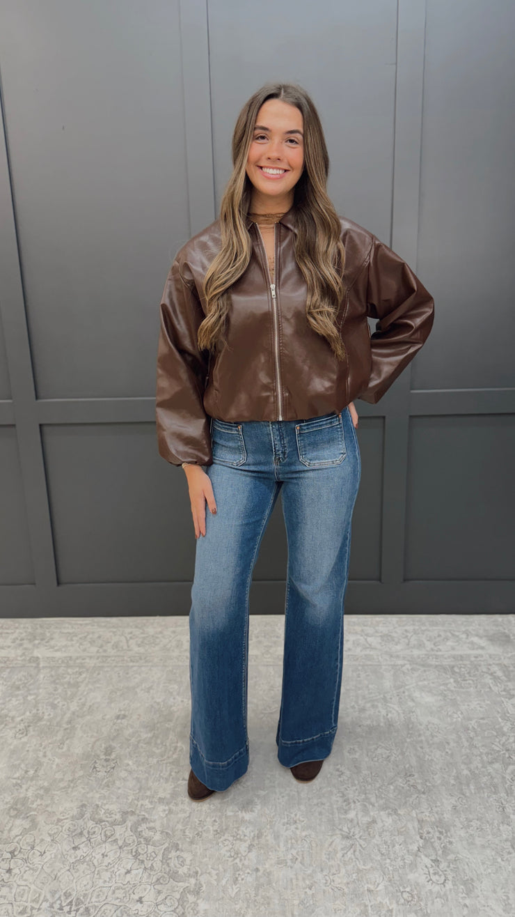 The Tate Leather Jacket