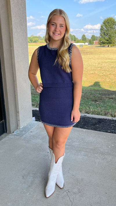 Varsity Navy Set