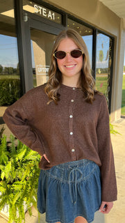 The Chestnut Charm Cardigan