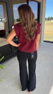 Burgundy Babe Top