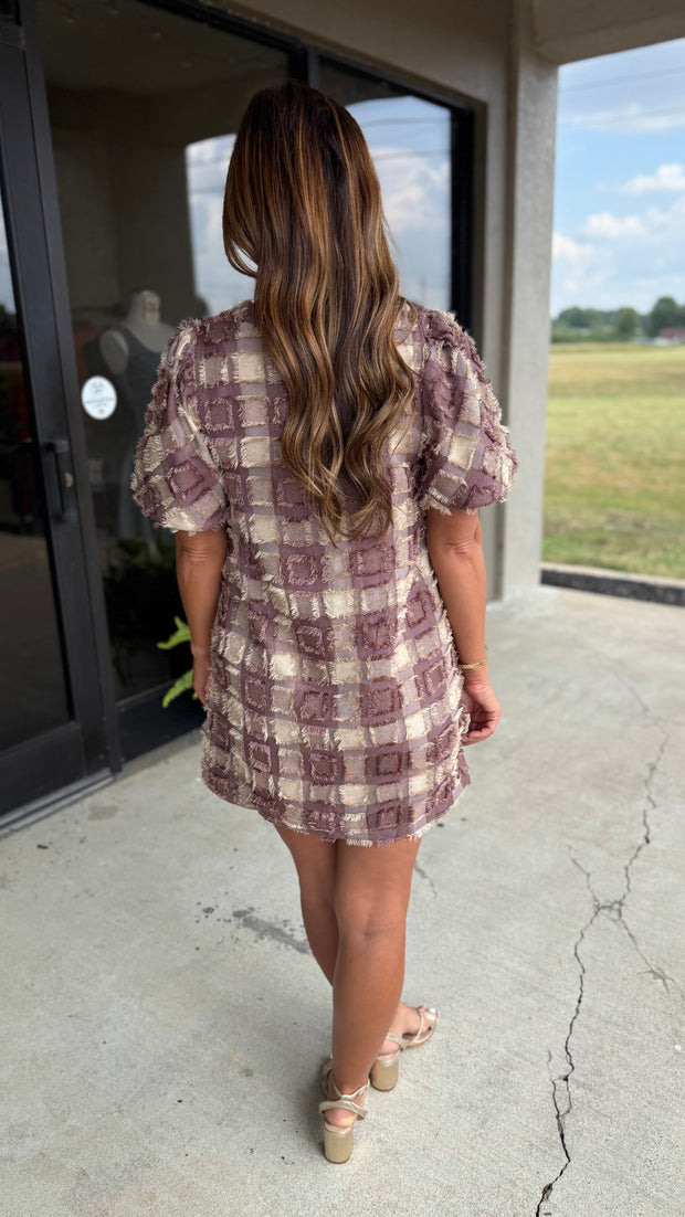 Mocha Mousse Mini Dress
