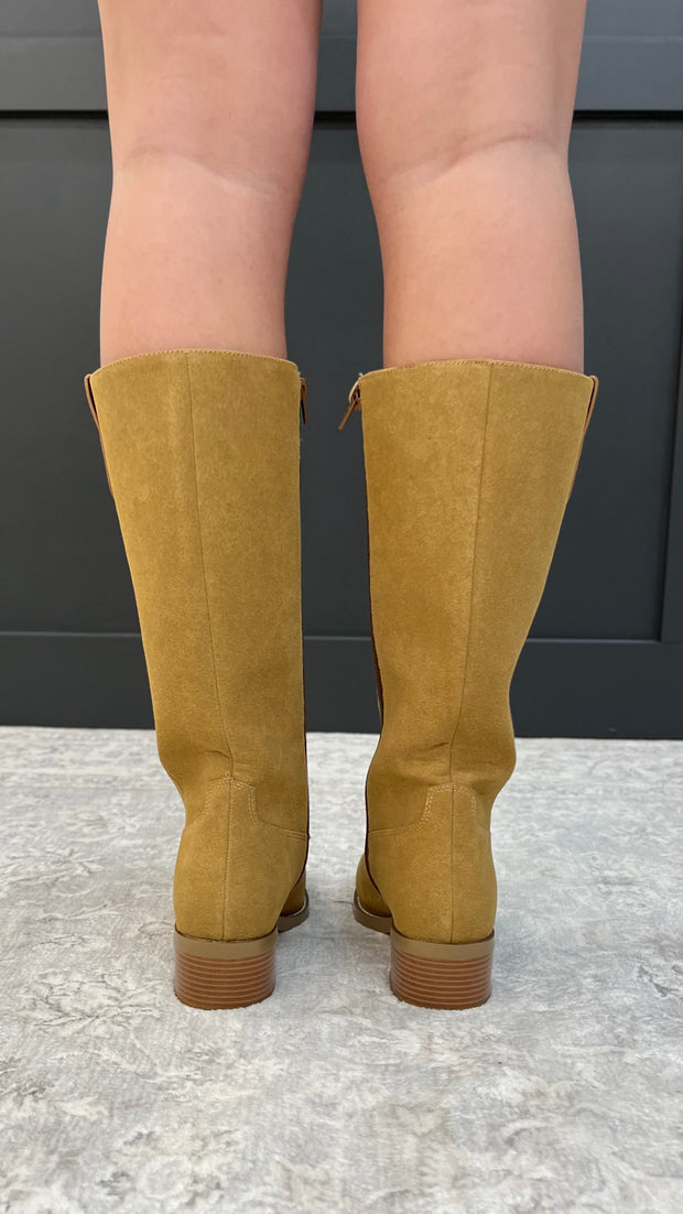 Duston taupe suede boots