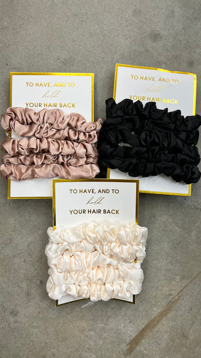 Satin Scrunchies Set